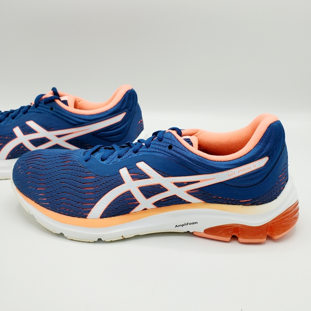 Asics Gel-Pulse 11 Navy Blue & Coral Running Shoes